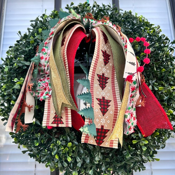 CHRISTMAS Wreath Ribbon Set Ribbon Bundle Home Décor Trims Lantern Ribbons - Picture 4 of 4